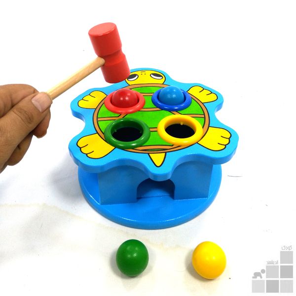 کوبه چوبی ( توپ رنگی و چکش)